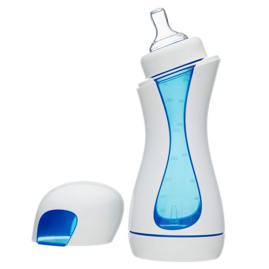 iiamo PP bottle 380 ml Home - Silicone Size 1 - White Blue
