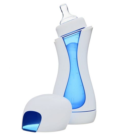 iiamo PP bottle self-heating Go & Home - White Blue