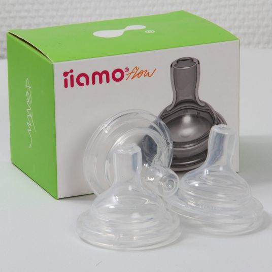 iiamo Teat 3-pack for bottle Go - silicone size 1 M