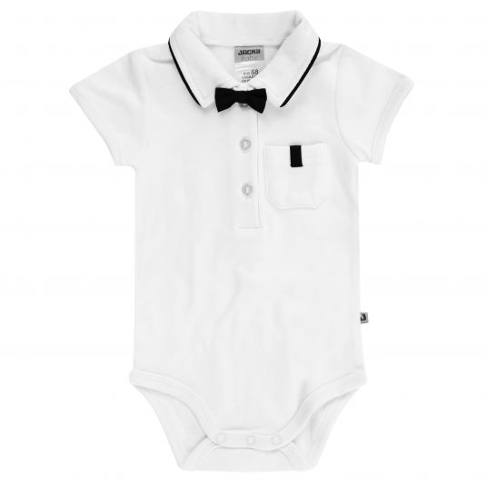 Jacky Body short sleeve classic with bow tie - White - Size 68