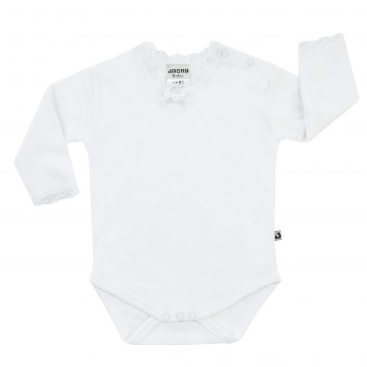 Jacky Body a maniche lunghe con pizzo - Bianco sporco - Gr. 80