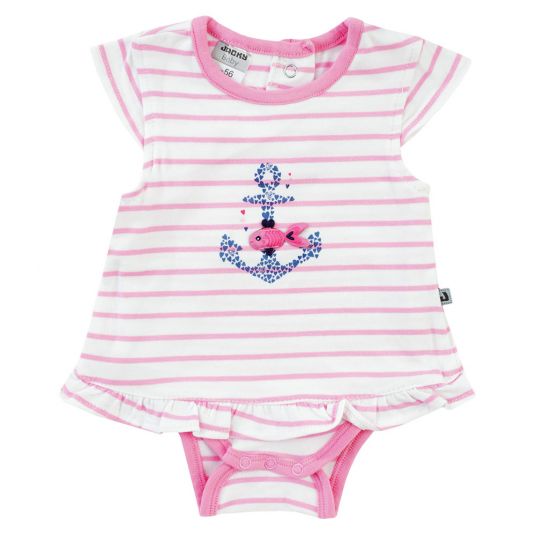 Jacky Bodycon dress Ocean Love - Stripes Pink White - Size 56