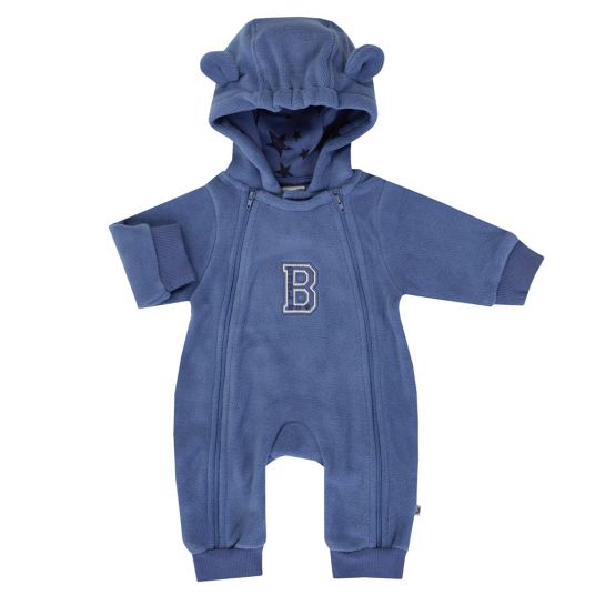 Jacky Hooded Fleece Overall Cool Boy - Blue - Size 56