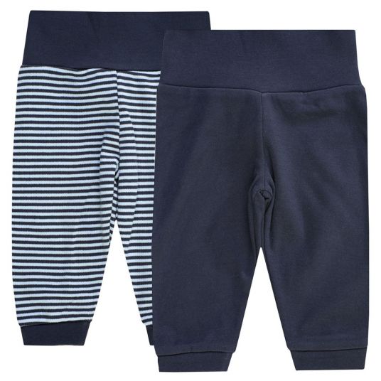 Jacky Pants 2-pack - Striped Navy White - Size 50/56