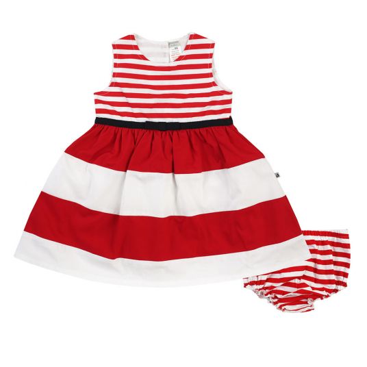 Jacky Dress with panties Summer Styles - Stripes Red - Size 68