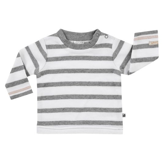 Jacky Long Sleeve Shirt Wild Jungle - Stripes Grey Melange White - Size 56