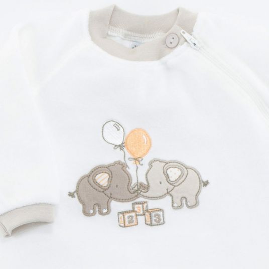 Jacky Nicki Schlafanzug 1tlg. Elephant - Offwhite - Gr. 56