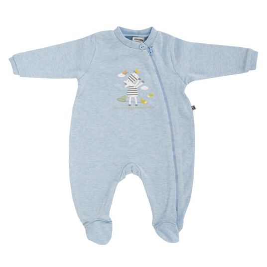 Jacky Pajamas 1-piece - Zebra Light Blue Melange - Size 50