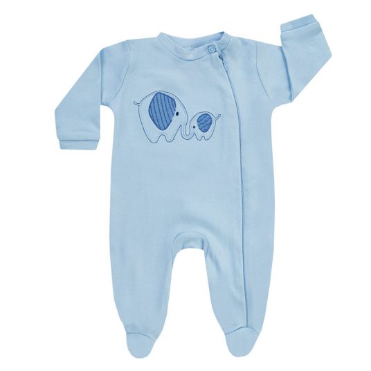 Jacky Schlafanzug 1tlg. Interlock - Elephanten Blau - Gr. 68