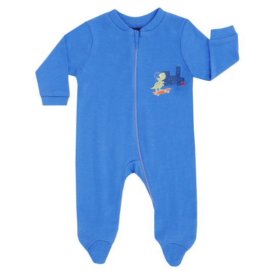 Jacky Schlafanzug Einteiler 2er Pack - Baby Dino Blau Grün - Gr. 50/56