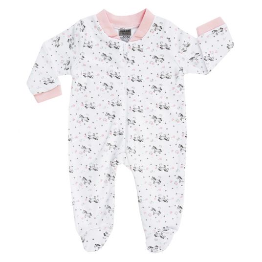 Jacky Pajama one-piece 2-pack - Unicorn Pink White - Size 50/56