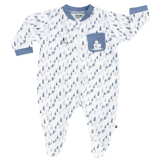 Jacky Pajama One Piece Haunted Forest - Conifer Blue White - Size 50