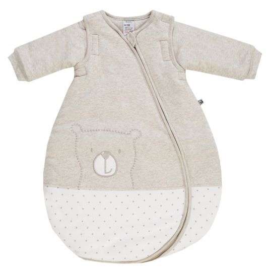 Jacky Sleeping bag padded sleeves removable - Badu Bear - Beige - Size 74