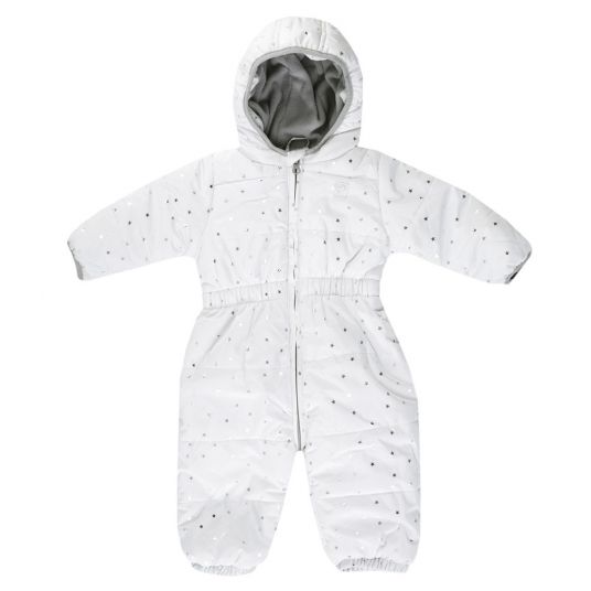 Jacky Snowsuit padded - star metallic offwhite - size 56