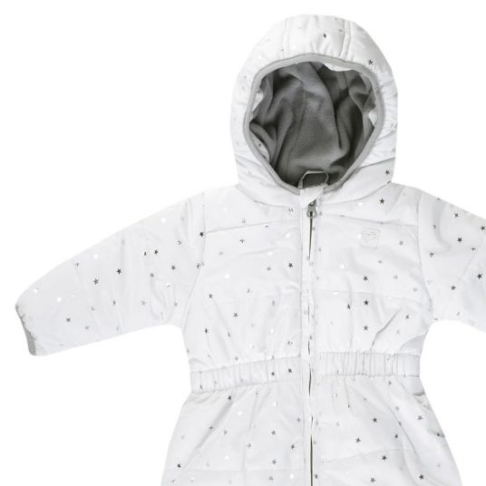 Jacky Snowsuit padded - star metallic offwhite - size 56