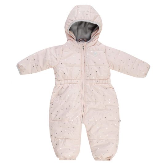 Jacky Snowsuit quilted - star metallic pink - size 56
