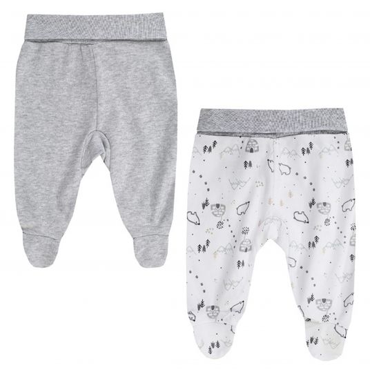 Jacky Romper pants 2-pack - Little Bear Grey - Size 50