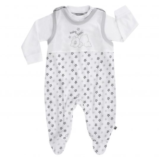 Jacky Romper Set - Baby Bear White Grey - Size 44