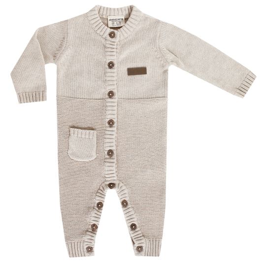 Jacky Knitted overall - Beige melange - size 74