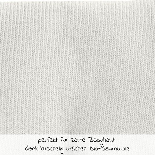 Jacky Strumpfhose 2er Pack aus Bio-Baumwolle - Weiß & Offwhite - Gr. 50/56