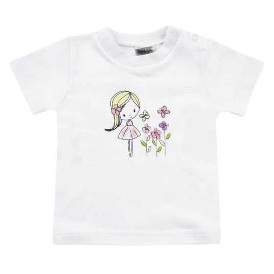 Jacky T-Shirt 2er Pack - Blume Rosa Weiß - Gr. 50/56