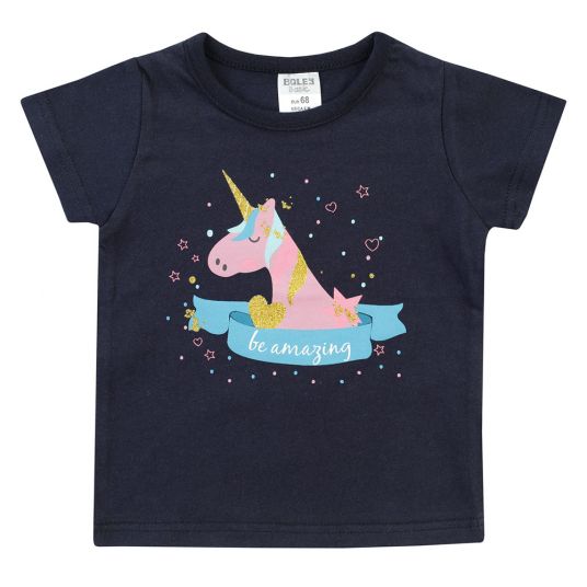 Jacky T-shirt unicorn - Navy - size 62