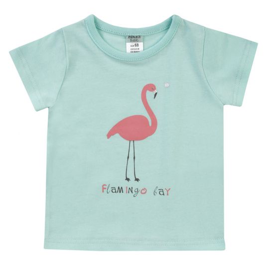 Jacky T-shirt Flamingo - Light Blue - Size 62