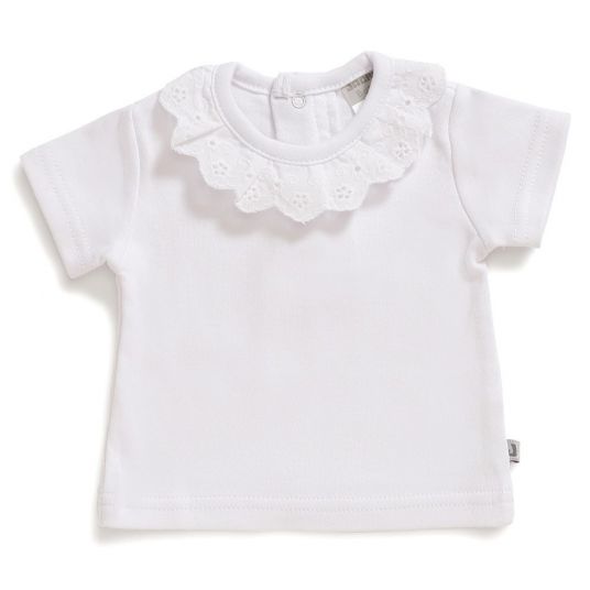 Jacky T-shirt with lace collar - white - size 56