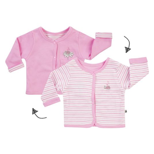 Jacky Reversible jacket Little Bug - Stripes Pink - Size 56