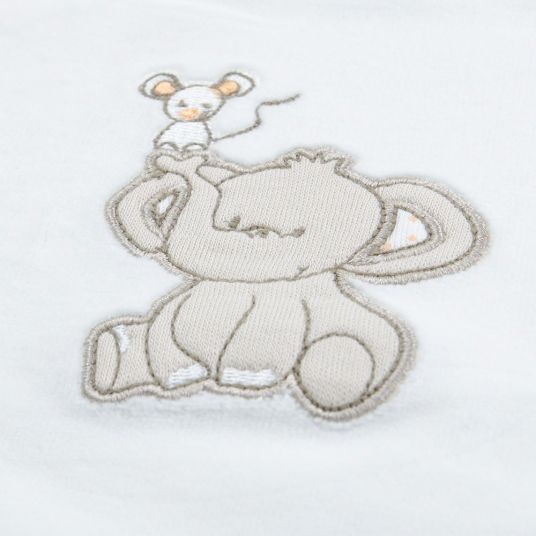 Jacky Manica lunga avvolgente con elefante a forma di pugno graffiante - Bianco sporco - Taglia 50