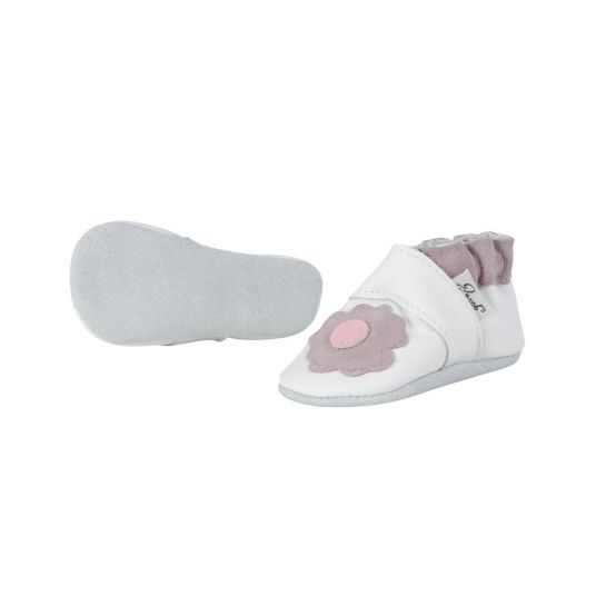 Jacobs Babymoden Leather shoe Flower - White Lilac - Size 18 / 19