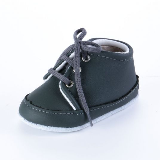 Jacobs Babymoden Leather shoe for lacing - Anthracite - Size 19