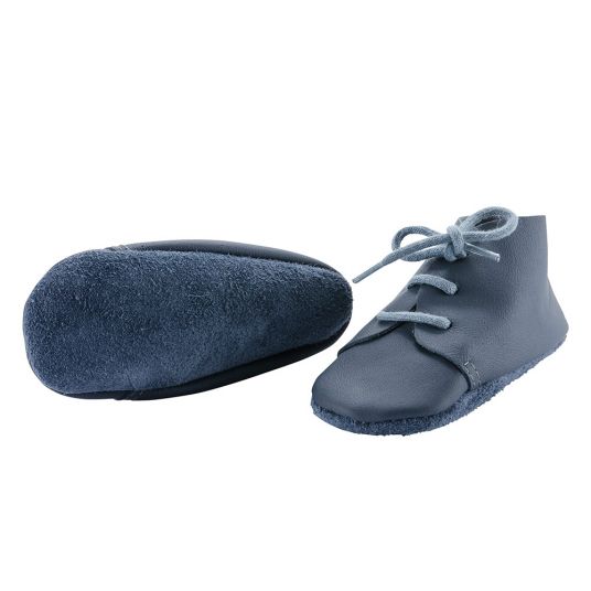 Jacobs Babymoden Leather shoe to lace - Uni Blue - Size 18/19