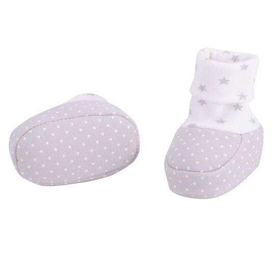 Jacobs Babymoden Shoe with cuff - polka dots beige ecru - size 15/16