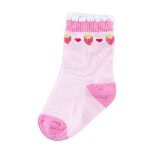 Jacobs Babymoden Socks Strawberries - Pink - Size 17 / 18