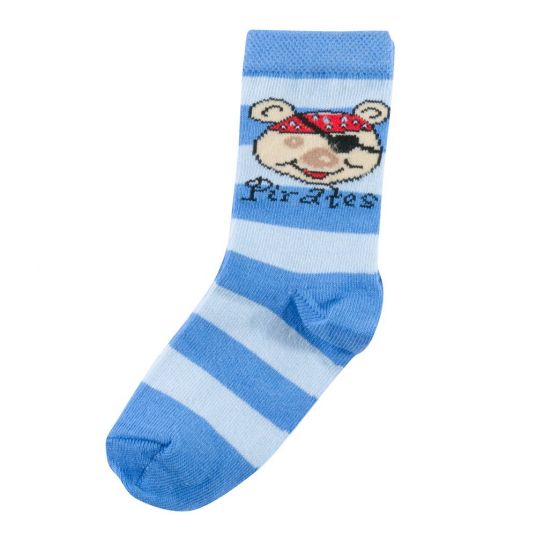 Jacobs Babymoden Socks Pirate - Blue - Size 19 / 20