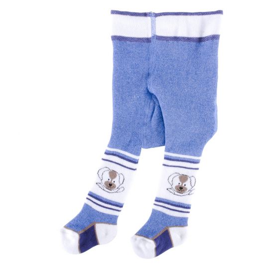 Jacobs Babymoden Thermo tights - Doggy denim blue - size 50/56