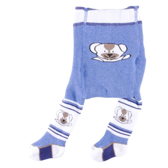 Jacobs Babymoden Thermo tights - Doggy denim blue - size 50/56