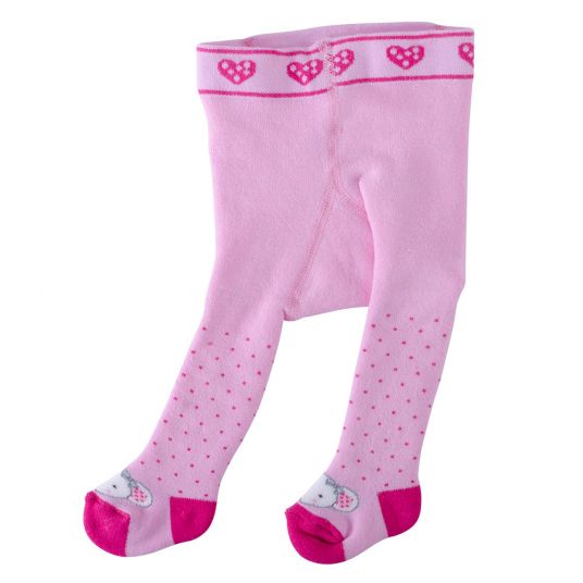 Jacobs Babymoden Thermo-Strumpfhose - Mausi Maus Rosa - Gr. 62/68