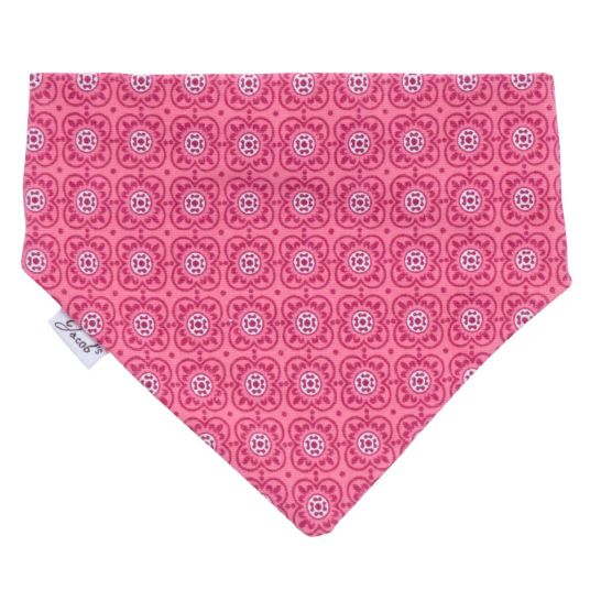 Jacobs Babymoden Reversible scarf - Flowers - Pink