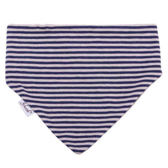 Jacobs Babymoden Reversible scarf - Striped - Navy Beige