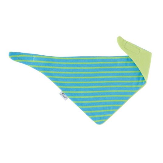 Jacobs Babymoden Reversible scarf striped - Turquoise Green