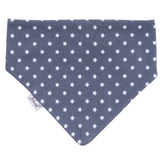 Jacobs Babymoden Reversible scarf - Stars - Anthracite Ecru