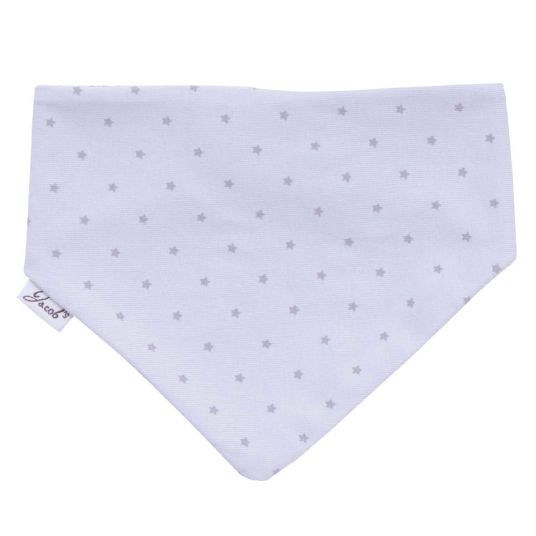 Jacobs Babymoden Reversible scarf - stars - light gray gray