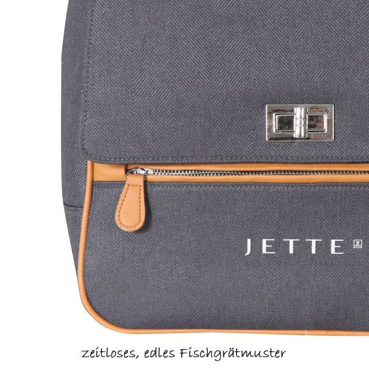 Jette Changing Backpack Jenny - Fishbone Graphite