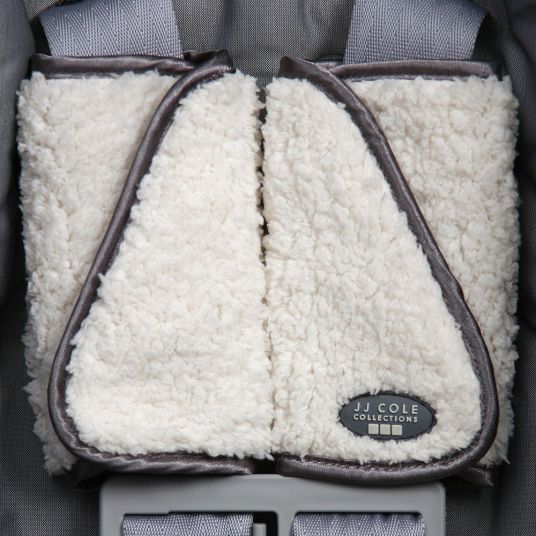 JJ COLE Seatbelt Pad Strap Cover - 2 Pack - Graphite