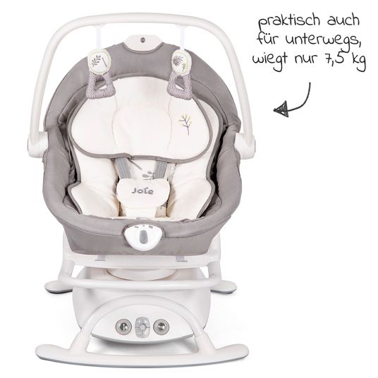 joie 2in1 Babyschaukel Sansa ab Geburt - 13 kg abnehmbarer Sitz als Babywippe nutzbar - Fern
