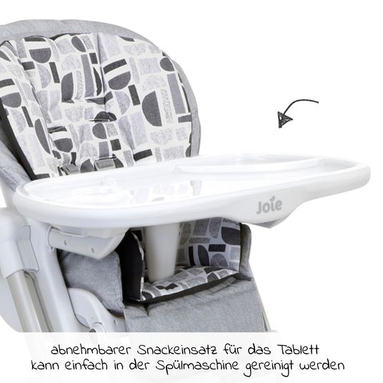 joie 2in1 high chair Mimzy Recline bouncer and high chair in one usable from birth with reclining position - Logan