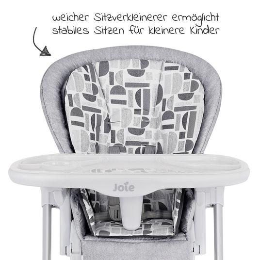 joie 2in1 high chair Mimzy Recline bouncer and high chair in one usable from birth with reclining position - Logan