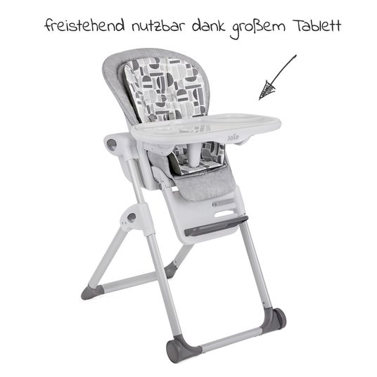 joie 2in1 high chair Mimzy Recline bouncer and high chair in one usable from birth with reclining position - Logan